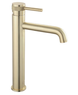 Kyloe Brushed Brass Basin Mixer